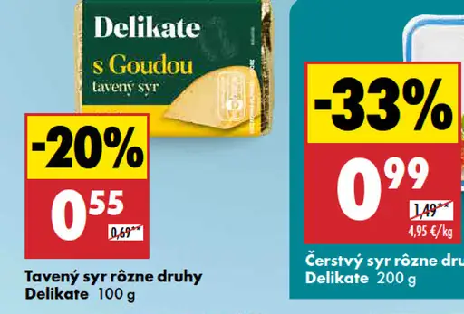 Delikate Gouda plátky