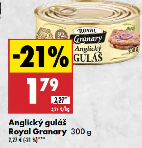 Royal Granary Anglický guláš