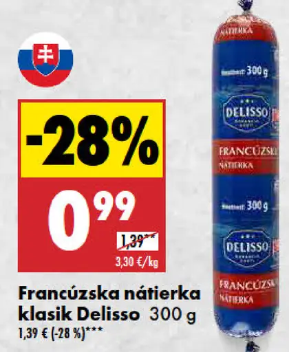 Delisso Francúzska nátierka klasik