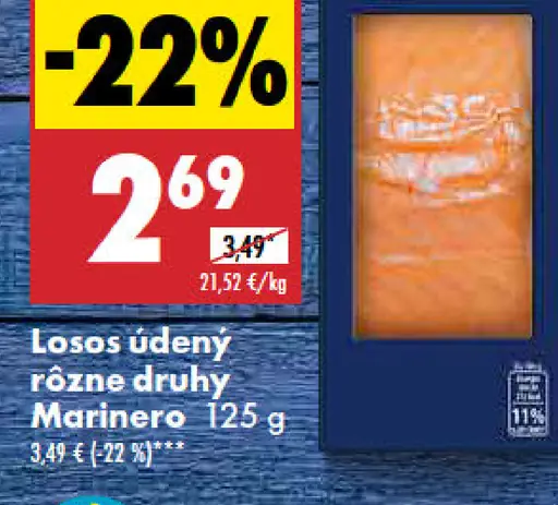 Marinero Losos údený rôzne druhy