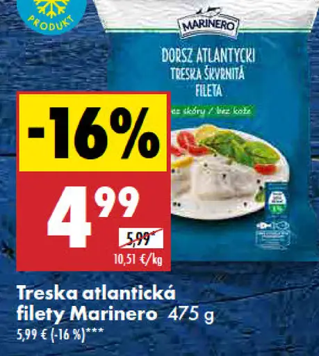 Marinero Treska atlantická filety