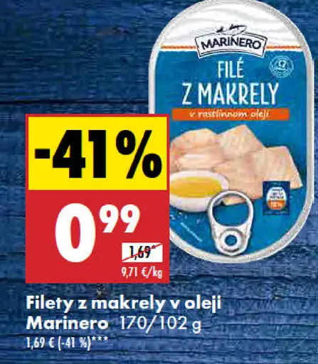 Marinero Filety z makrely v oleji
