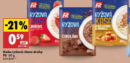 Kaša ryžová rôzne druhy Fit