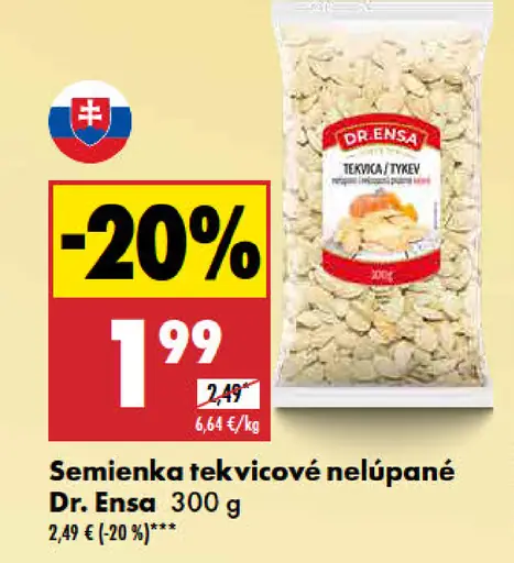 Dr. Ensa Semienka tekvicové nelúpané