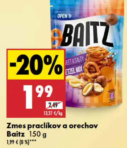 Zmes praclíkov a orechov Baitz