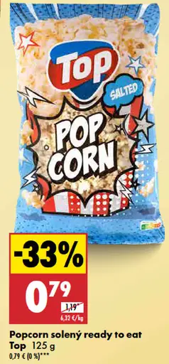 Top Popcorn solený ready to eat