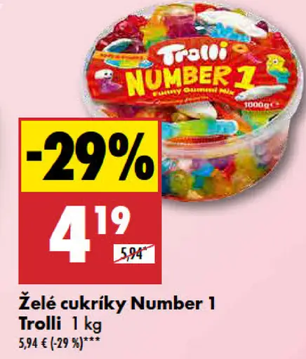 Želé cukríky Number 1