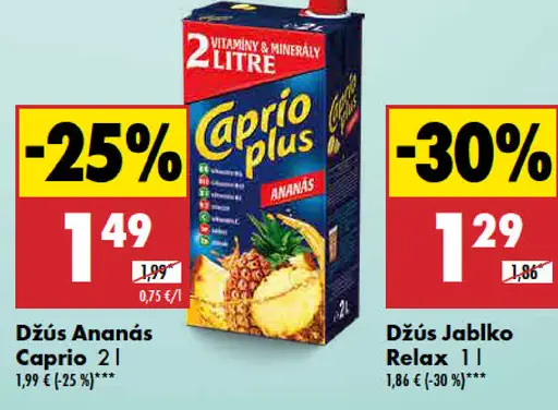 Caprio džús ananás