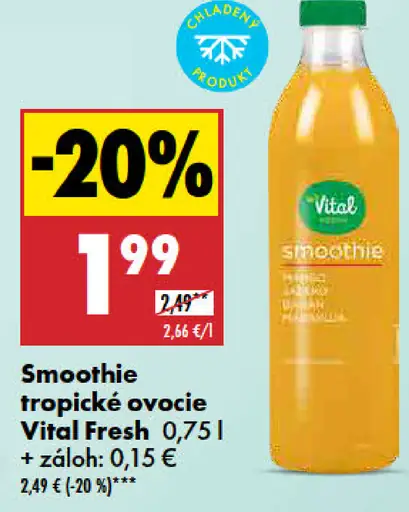 Vital Smoothie tropické ovocie