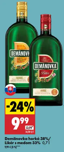 Demänovka horká/Liker s medom