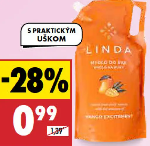 Linda Tekuté mydlo náhradná náplň Raspberry/Mango