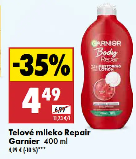 Garnier Telové mlieko Repair