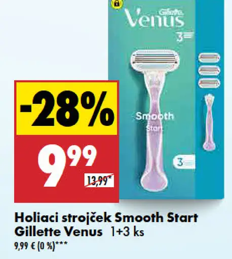 Gillette Venus Holiaci strojček Smooth Start
