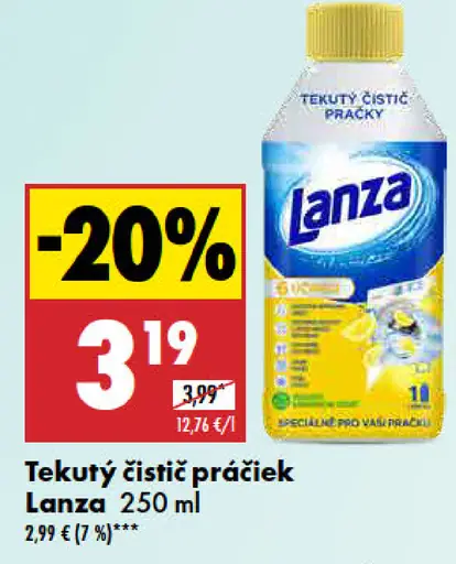 Lanza Tekutý čistić pračiek