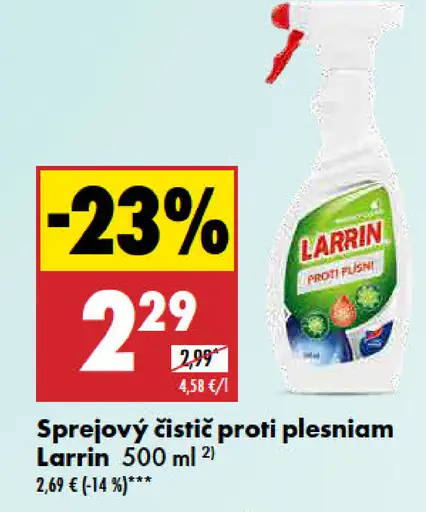 Larrin Sprejový čistič proti plesniam