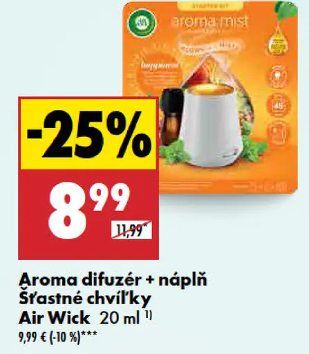 Air Wick Náplň pre aroma difuzér šťastné chvíľky