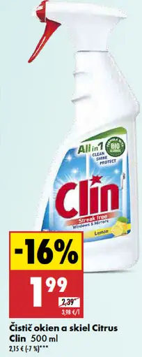 Citrus Clin Čistič okien a skiel