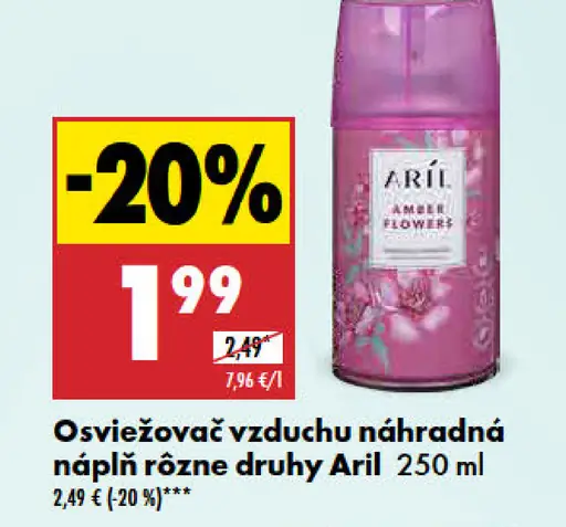 Aril Osviežovač vzduchu náhradná náplň
