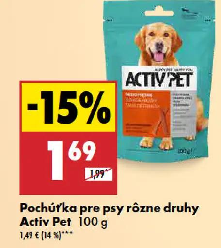 Activ Pet Pochúťka pre psy rôzne druhy