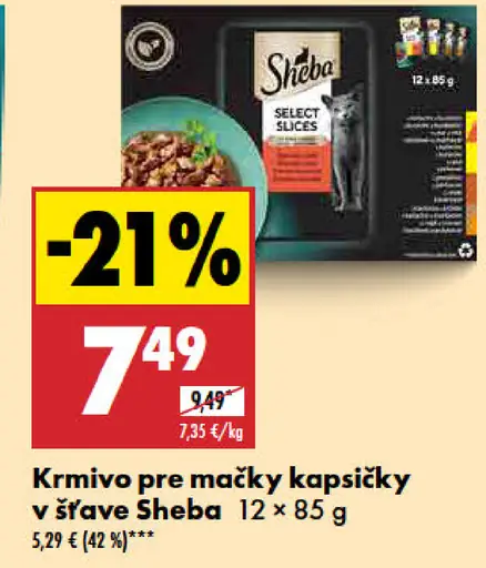 Sheba Krmivo pre mačky kapsičky v šťave