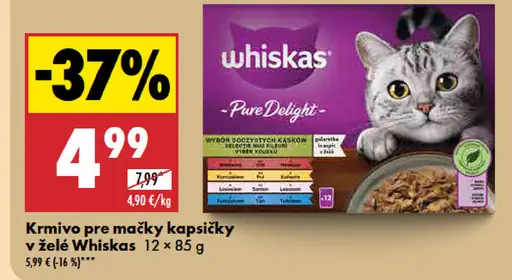 Whiskas Krmivo pre mačky kapsičky v želé