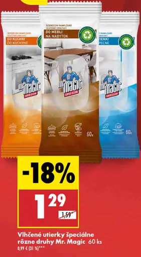 Mr. Magic vlhčené utierky špeciálne