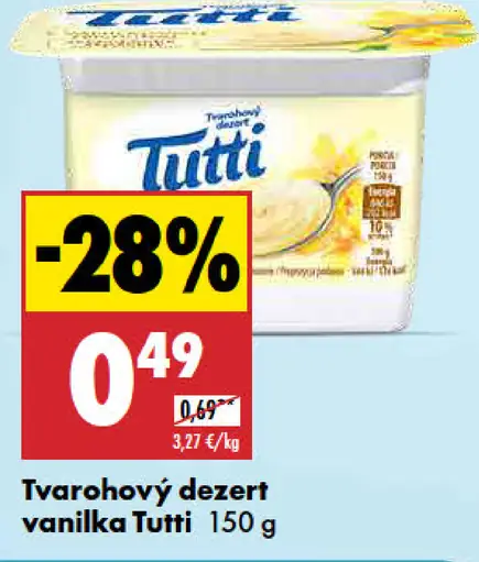 Tutti Tvarohový dezert vanilka