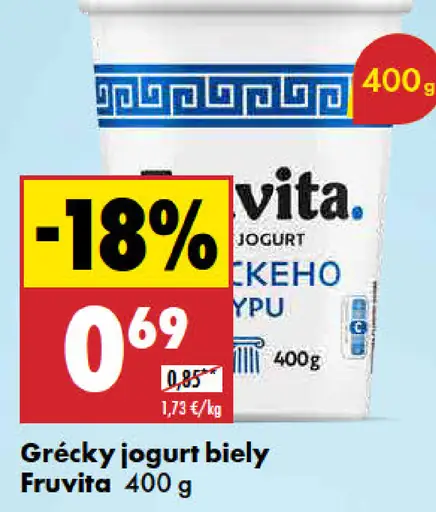Fruvita Biely jogurt gréckeho typu