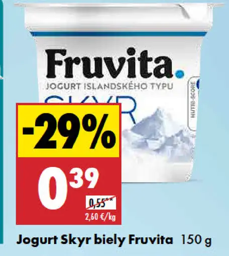 Fruvita Jogurt Skyr biely