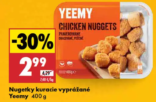 Yeemy Nugetky kuracie vyprážané
