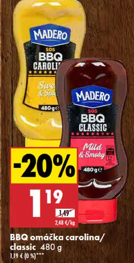 Madero BBQ omáčka carolina/classic