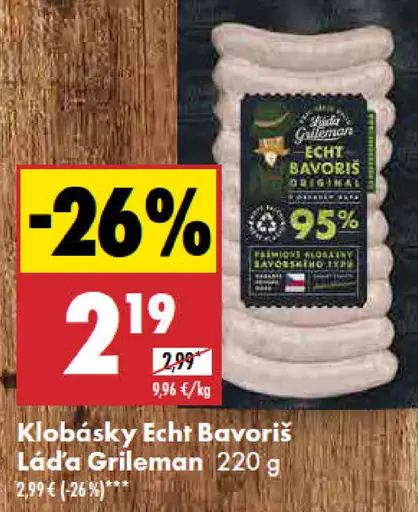Láda Grileman Klobásky Écht bavoris