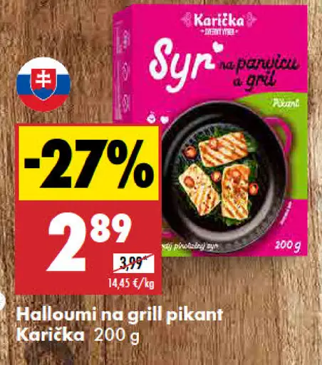 Karička Halloumi na gril pikant