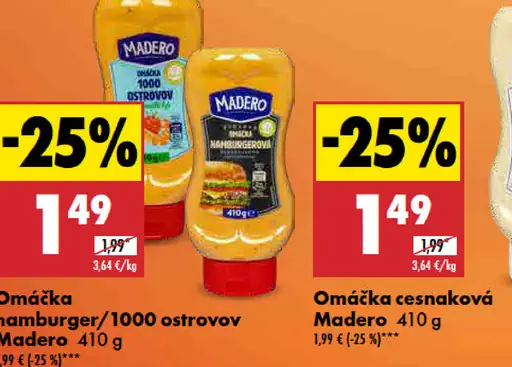 Madero omáčka hamburgerová/1000 ostrovov