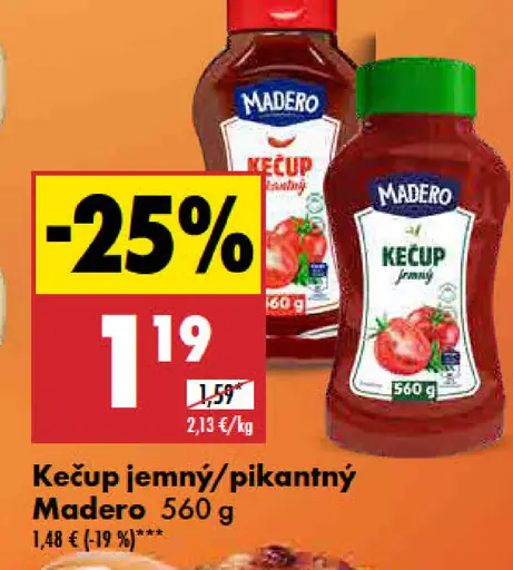Madero Kečup jemný/pikantný