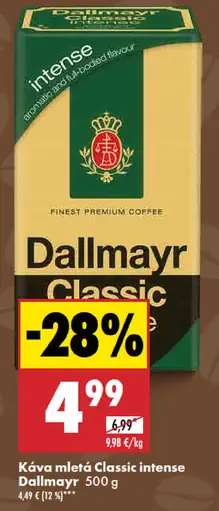 Káva mletá Dallmayr classic intense