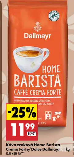 Dallmayr Home Barista Crema Forte/Dolce káva zrnková