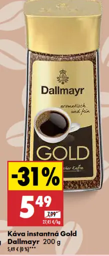 Dallmayr Gold Káva instantná