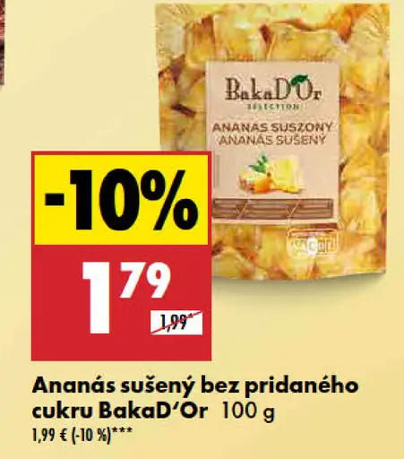 BakaD'Or Ananás sušený bez pridaného cukru
