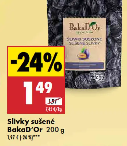 BakaD'Or Slivky sušené