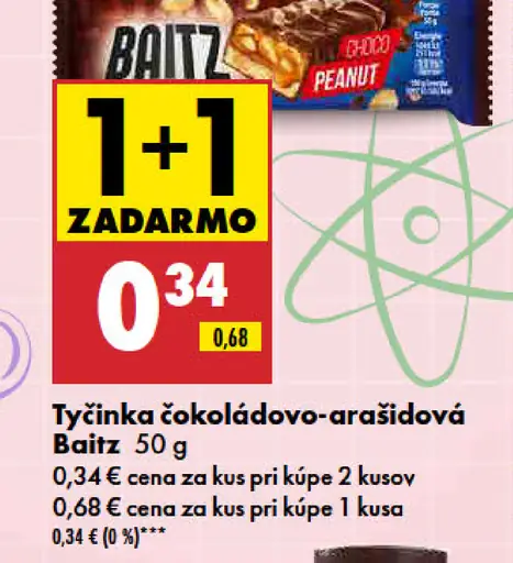 Baitz Tyčinka čokoládovo-arašidová