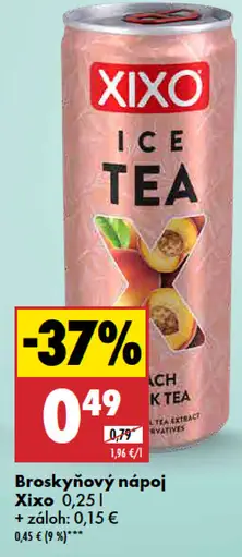 Xixo Broskyňový nápoj
