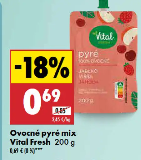 Vital Fresh Ovocné pyré mix
