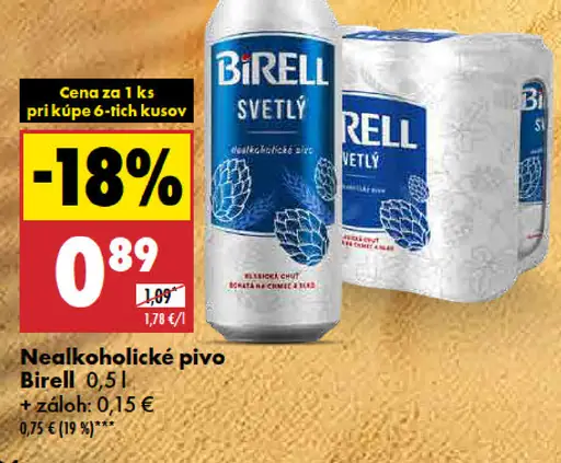 Birell plechovka