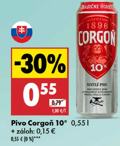 Corgoň 10° plechovka
