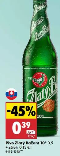 Zlatý Bažant 10°