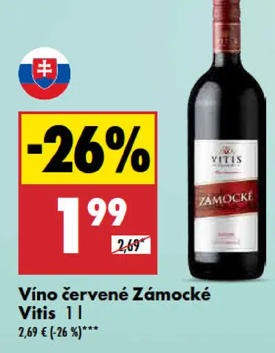 Vitis Vino červené Zámocké