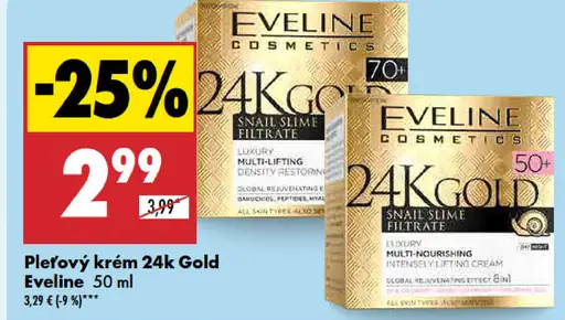 Eveline Pleťový krém 24k Gold