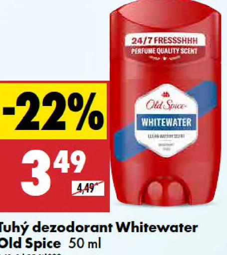 Tuhý dezodorant Whitewater Old Spice