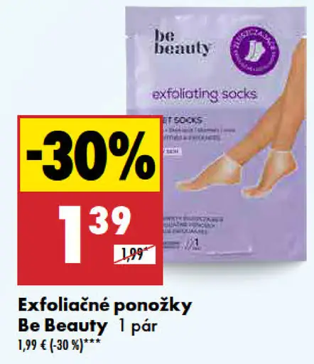 Be Beauty Exfoliačné ponožky